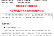 起卦问事明日停牌！又一A股，筹划控制权变更