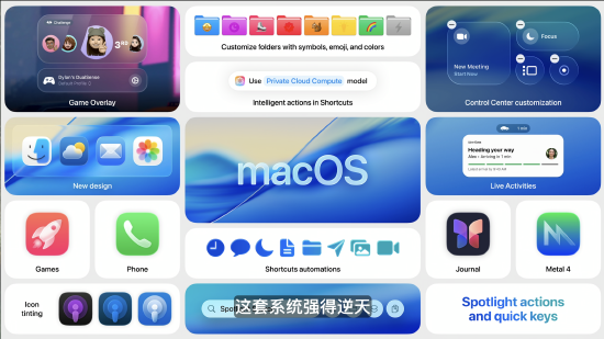 macOS 26 Tahoe支持短语快速启动功能(🍼)，苹果高管形容“强的逆天”